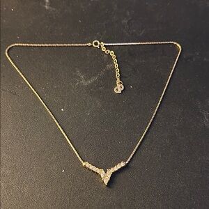 Dior Gold Necklace with Crystal Details
